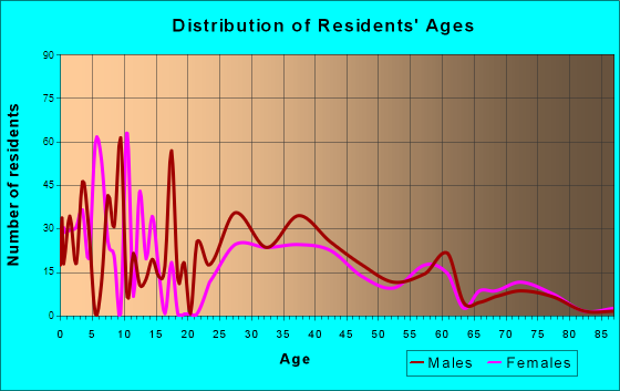 Beechwood, Michigan Age and Sex of Residents
