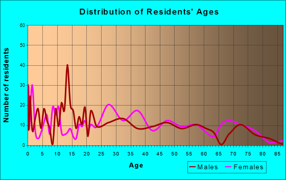 Decatur, Michigan Age and Sex of Residents