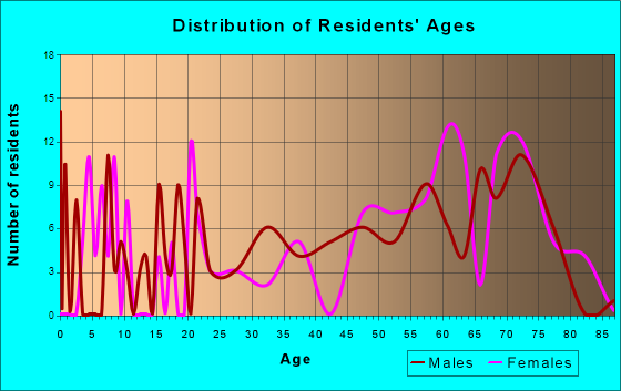 Lewiston, Michigan Age and Sex