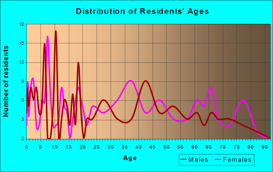 Marion, Michigan Age and Sex of Residents