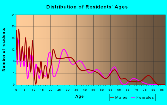 Morrice, Michigan Age and Sex of Residents