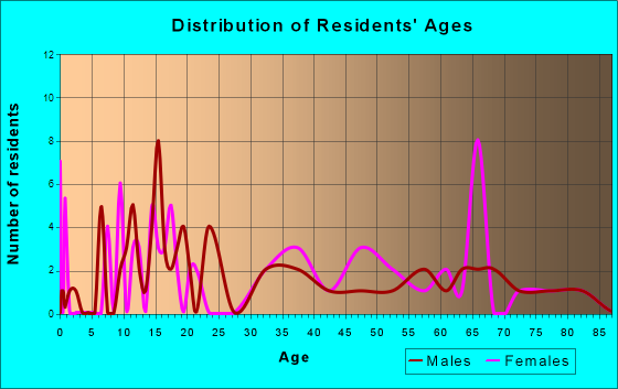 Omer, Michigan Age and Sex of Residents