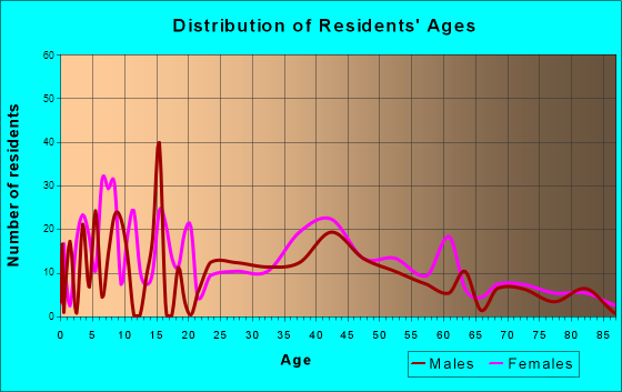 Parchment, Michigan Age and Sex of Residents