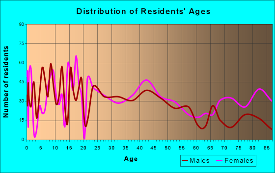 Cambridge, Minnesota Age and Sex of Residents