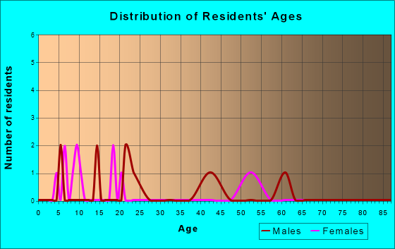 Kenneth, Minnesota Age and Sex of Residents