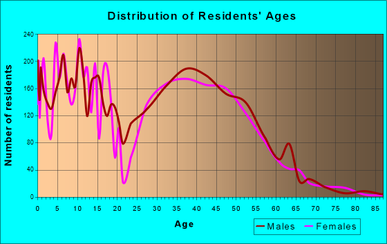 Ramsey, Minnesota Age and Sex of Residents