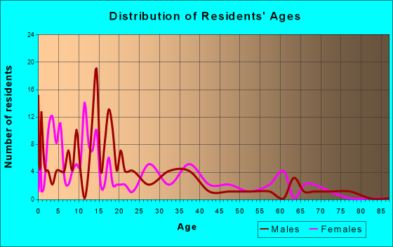 Vineland, Minnesota Age and Sex of Residents