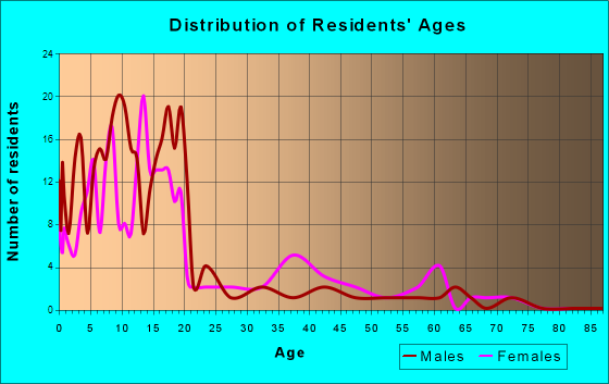 Pinesdale, Montana Age and Sex