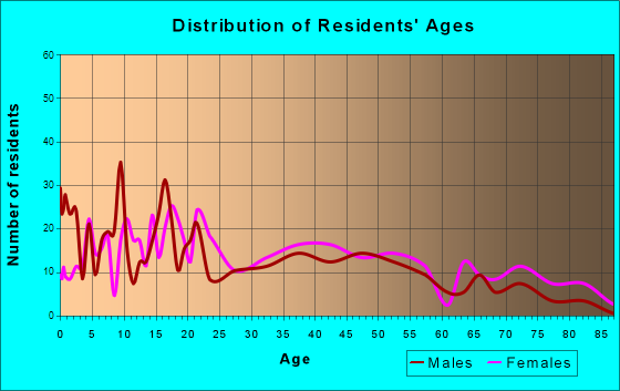 Lepanto, Arkansas Age and Sex of Residents