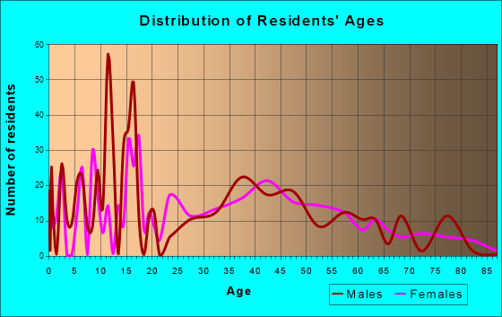 Erma, New Jersey Age and Sex of Residents