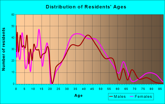 High Bridge, New Jersey Age and Sex of Residents