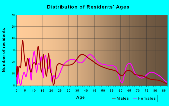 Netcong, New Jersey Age and Sex of Residents