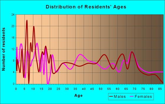 Springer, New Mexico Age and Sex of Residents