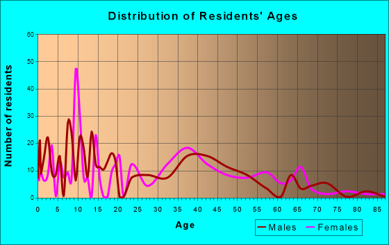 Adams Center, New York Age and Sex of Residents