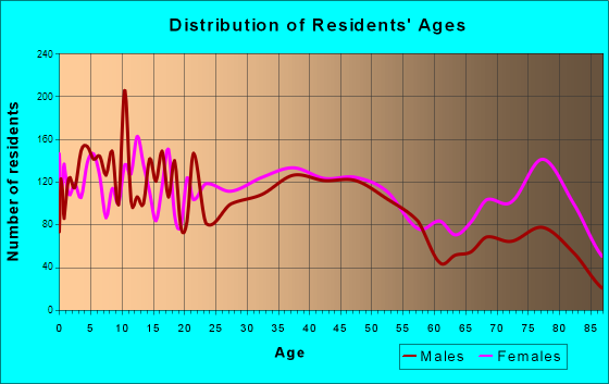 Amsterdam, New York Age and Sex of Residents