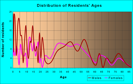 Bellerose, New York Age and Sex of Residents