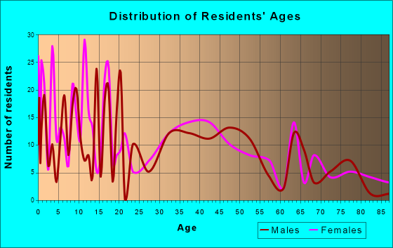 Dundee, New York Age and Sex of Residents