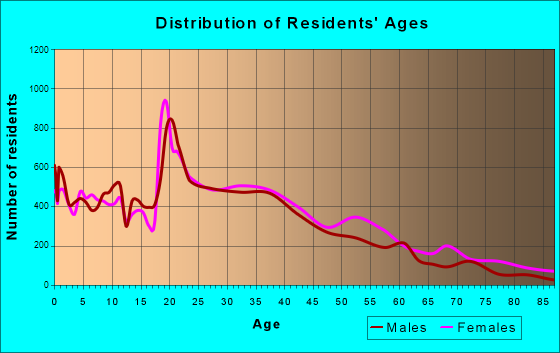 Hempstead, New York Age and Sex of Residents