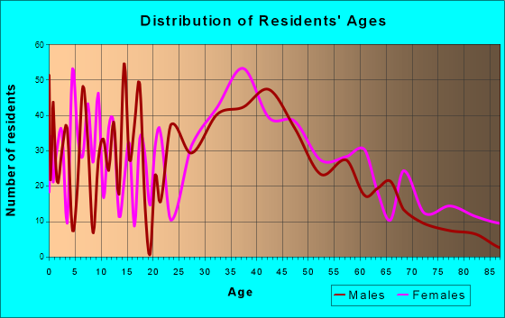 Island Park, New York Age and Sex of Residents