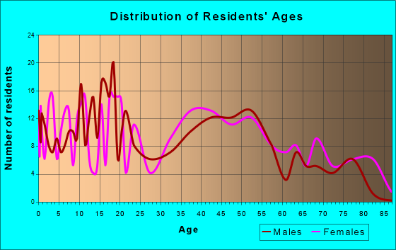 Oxford, New York Age and Sex of Residents