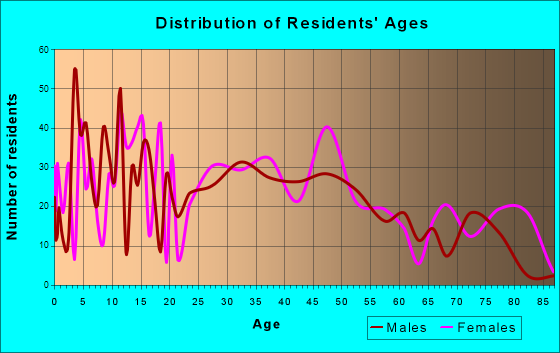 Perry, New York Age and Sex of Residents