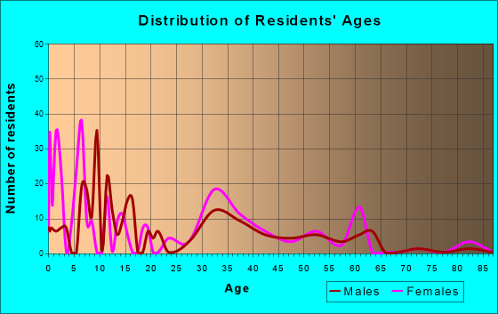 Plattekill, New York Age and Sex of Residents