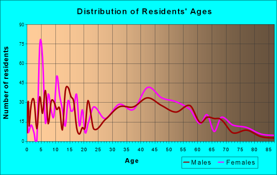 Port Ewen, New York Age and Sex of Residents
