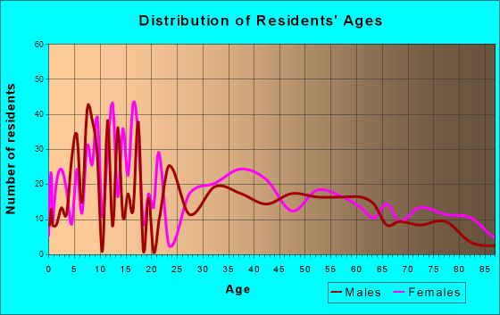 Silver Creek, New York Age and Sex of Residents