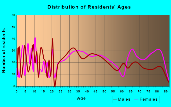 Sloan, New York Age and Sex of Residents
