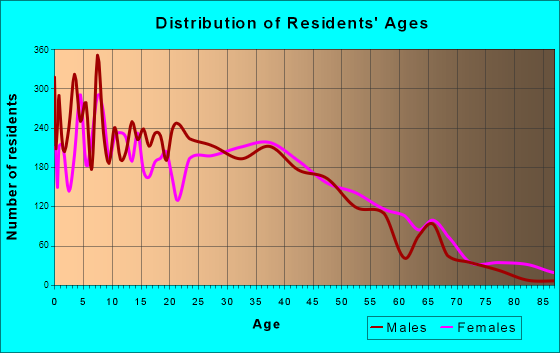 Spring Valley, New York Age and Sex of Residents