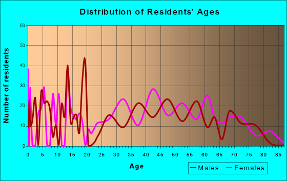 Bolindale, Ohio Age and Sex of Residents