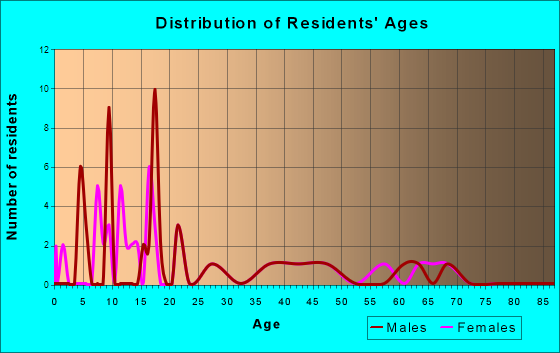 Kettlersville, Ohio Age and Sex of Residents
