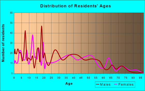 New Richmond, Ohio Age and Sex of Residents