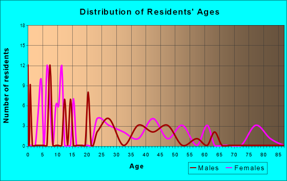 Pitsburg, Ohio Age and Sex of Residents