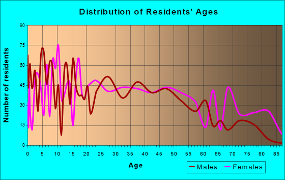 Wellston, Ohio Age and Sex of Residents