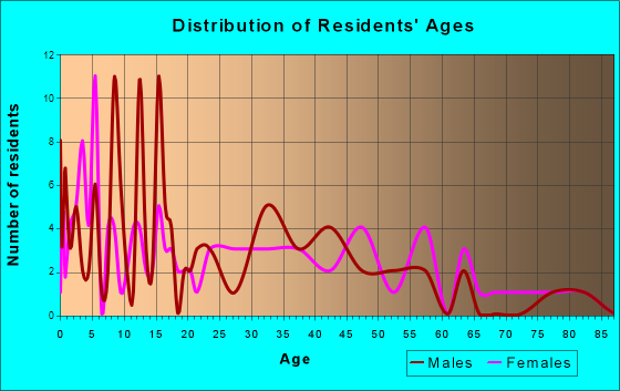 West Farmington, Ohio Age and Sex of Residents