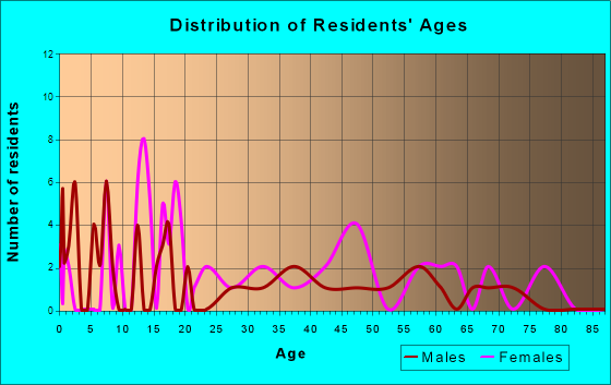 Ketchum, Oklahoma Age and Sex of Residents