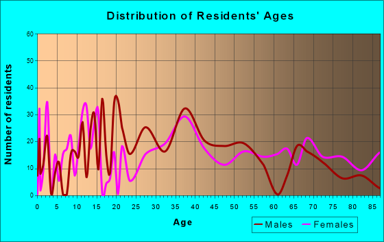Avon, Pennsylvania Age and Sex of Residents