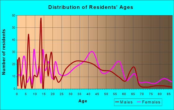 Campbelltown, Pennsylvania Age and Sex of Residents