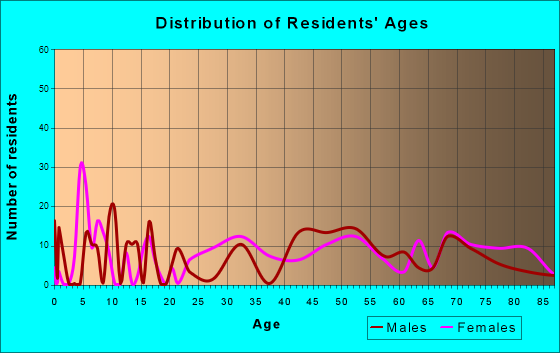 Hometown, Pennsylvania Age and Sex of Residents