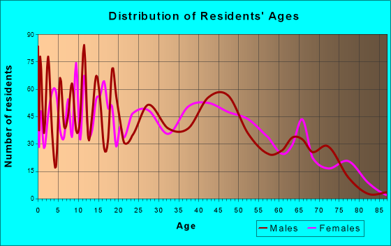 Leacock-Leola-Bareville, Pennsylvania Age and Sex of Residents