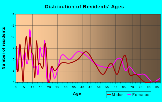 New Berlin, Pennsylvania Age and Sex of Residents