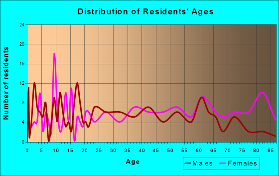 New Bethlehem, Pennsylvania Age and Sex of Residents