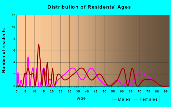 New Ringgold, Pennsylvania Age and Sex of Residents