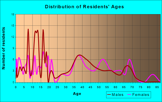 New Salem, Pennsylvania Age and Sex of Residents