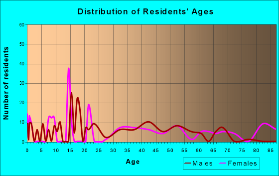 St. Michael-Sidman, Pennsylvania Age and Sex of Residents