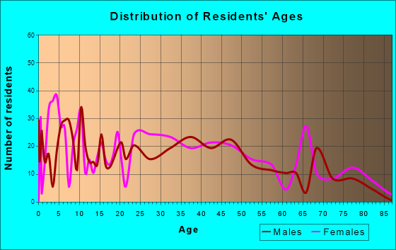 Strasburg, Pennsylvania Age and Sex of Residents