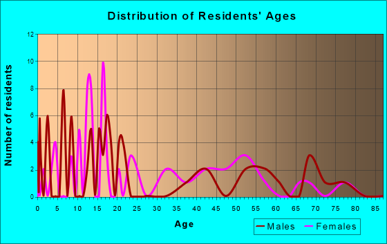 Furman, South Carolina Age and Sex of Residents