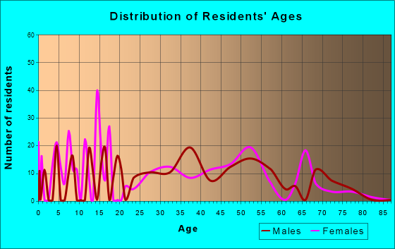 India Hook, South Carolina Age and Sex of Residents