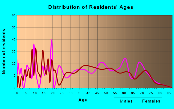 New Ellenton, South Carolina Age and Sex of Residents